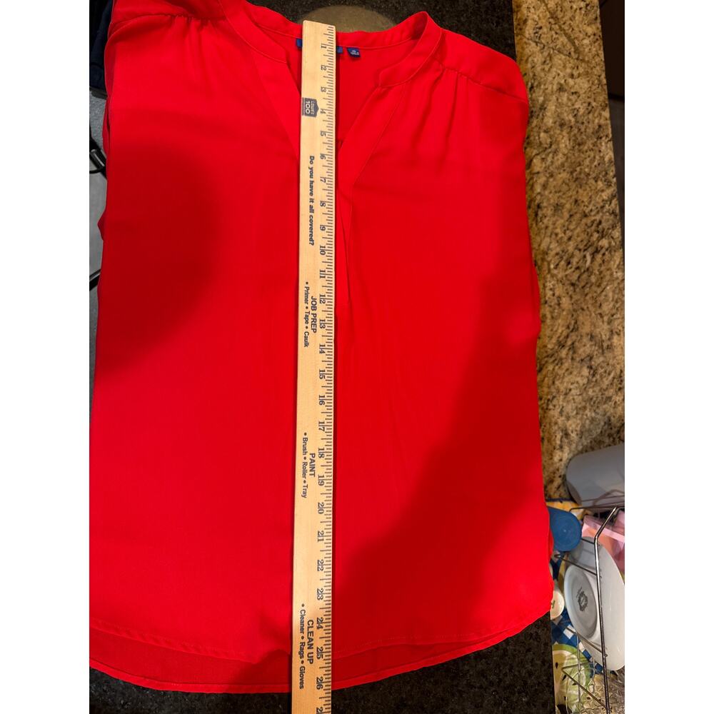 APT. 9 Red Short Sleeve Blouse Women's Size XL - Picture 9 of 9